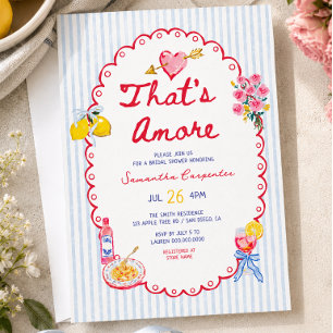 Das ist eine amouröse italienische Brautparty Einladung