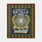 Das ist eine Batalla Sache, die man nicht verstehe Fleecedecke (Vorderseite)