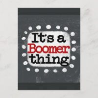 Das ist eine Boomer-Sache-Postkarte