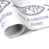 Das ist eine Christliche Sache Geschenkpapier (Rolleneckpunkt)