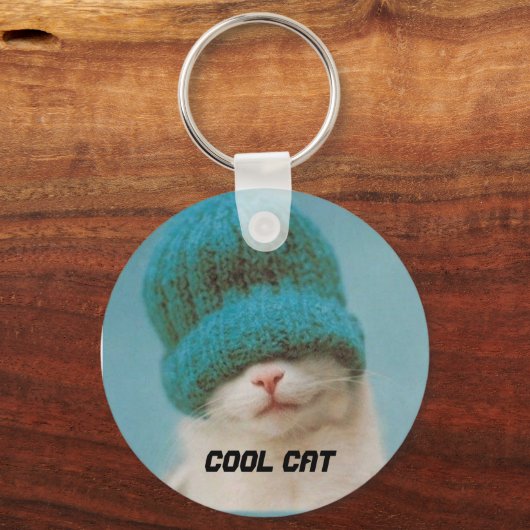 Das ist eine Coole Katze Schlüsselanhänger (Vorderseite)