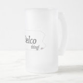 Das ist eine DELCO Sache! Mattglas Bierglas (VorderseiteRechts)