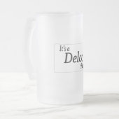 Das ist eine DELCO Sache! Mattglas Bierglas (Vorderseite Links)