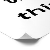 Das ist eine Denim-Sache! Poster (Ecke)