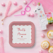 Das ist eine eher italienische Personalisierte Rot Pappteller (Party)