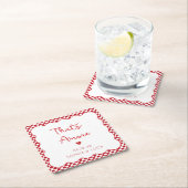 Das ist eine eher italienische Personalisierte Rot Rechteckiger Pappuntersetzer (Vor Ort)