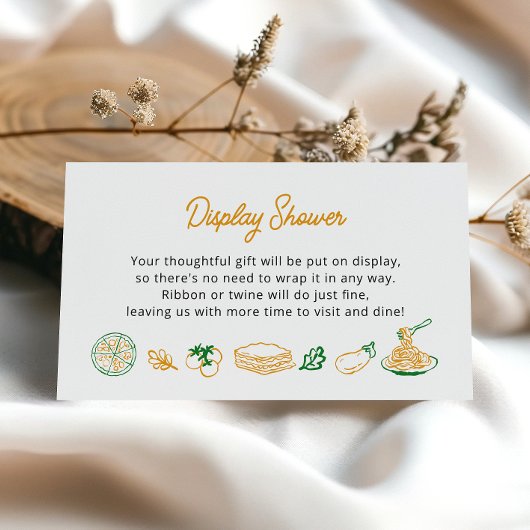 Das ist eine eher rustikale italienische Display-D Begleitkarte