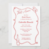 Das ist eine eher skurrile Hand Drawn Chic Italien Einladung (Vorderseite)