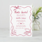 Das ist eine eher skurrile Händedusche Einladung (Stehend Vorderseite)