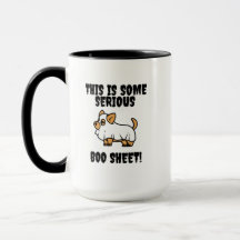 Das ist eine ernste Booblätter-Funny-Hunde-Tasse