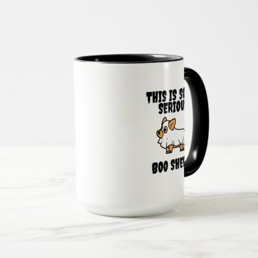 Das ist eine ernste Booblätter-Funny-Hunde-Tasse Tasse (VorderseiteRechts)