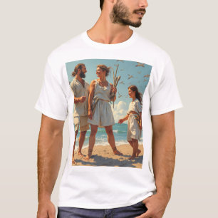 Das ist eine Familie, die ein glückliches Alltagsl T-Shirt