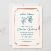 Das ist eine Funky Zeichnend Hochzeit mit Handschr Einladung (Vorderseite)