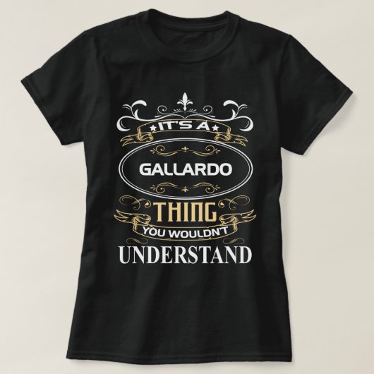 Das ist eine Gallardo-Sache, die du nicht verstehe T-Shirt (Design vorne)