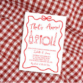 Das ist eine handgezogene Dusche für italienische  Einladung