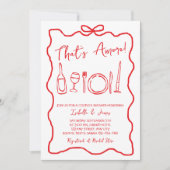 Das ist eine handgezogene Dusche für italienische Einladung (Vorderseite)