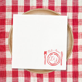 Das ist eine handgezogene Dusche für italienische Serviette