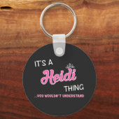 Das ist eine Heidi-Sache, die man nicht verstehen  Schlüsselanhänger (Vorderseite)