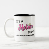 Das ist eine Helde, die man nicht verstehen würde Zweifarbige Tasse (Links)