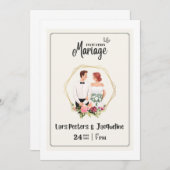 Das ist eine Hochzeitseinladung Einladung (Vorne/Hinten)