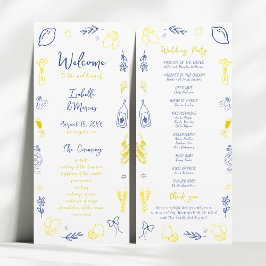 Das ist eine italienische handgezeichnete Lemon-Ho Programm