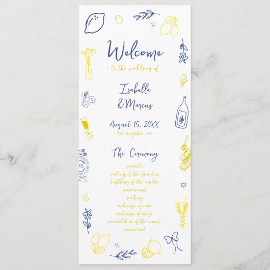 Das ist eine italienische handgezeichnete Lemon-Ho Programm (Vorderseite)