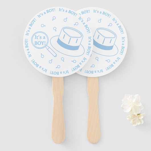 Das ist eine Junge Ankündigung! Fächer (Vorne und Hinten)