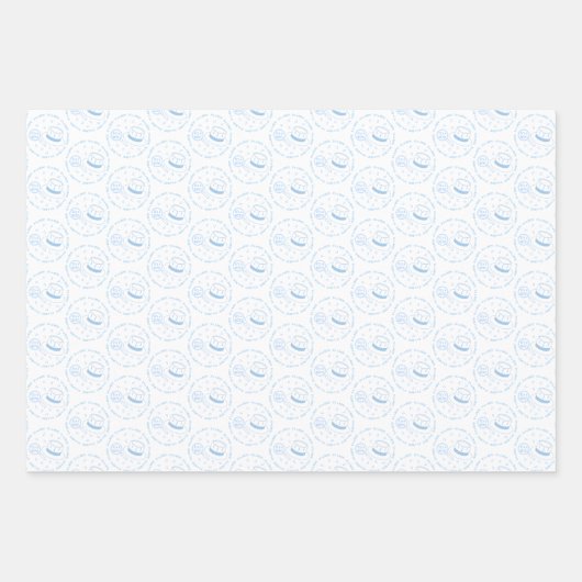 Das ist eine Junge Ankündigung! Geschenkpapier Set (Vorderseite 2)