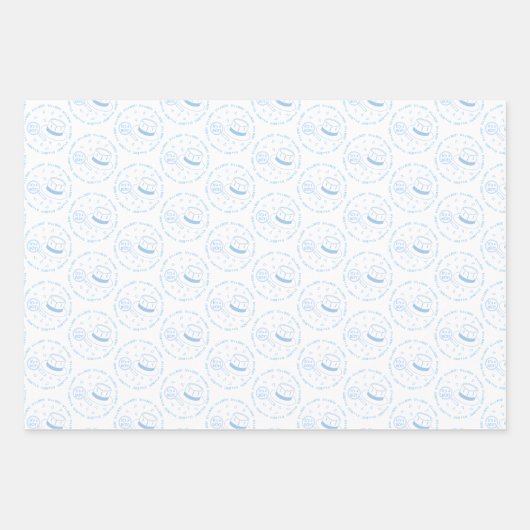 Das ist eine Junge Ankündigung! Geschenkpapier Set (Vorderseite)