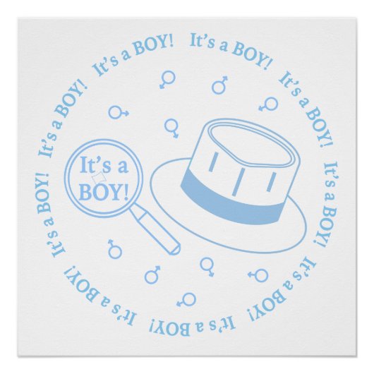 Das ist eine Junge Ankündigung! Poster (Vorderseite)