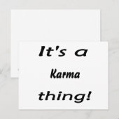 Das ist eine Karma-Sache! Postkarte (Vorne/Hinten)