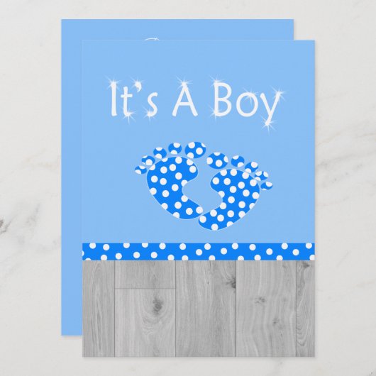 Das ist eine Kinderankündigung Ankündigung (Vorne/Hinten)