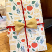 Das ist eine klassische italienische Pasta Formen Geschenkpapier Set