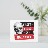 Das ist eine Ladung von Malarkey Biden 2020 Postkarte (Stehend Vorderseite)