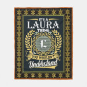 Das ist eine Laura-Sache, die man nicht verstehen Fleecedecke (Vorderseite)