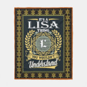 Das ist eine Lisa Sache, die du nicht verstehen ko Fleecedecke (Vorderseite)