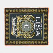 Das ist eine Lisa Sache, die du nicht verstehen ko Fleecedecke (Vorderseite (Horizontal))