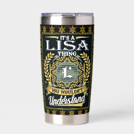 Das ist eine Lisa Sache, die du nicht verstehen ko Thermobecher