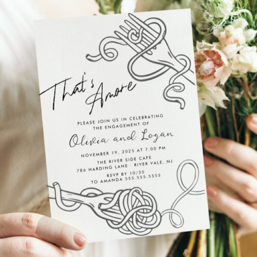 Das ist eine lustige Pasta-Verlobung Einladung