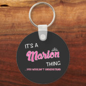 Das ist eine Marion, die man nicht verstehen würde Schlüsselanhänger (Vorderseite)