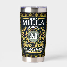 Das ist eine Milla Sache, die man nicht verstehen  Thermobecher