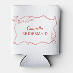 Das ist eine Personalisierte italienische Bridesma Dosenkühler