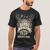 Das ist eine RAMBO Sache, die man nicht verstehen  T-Shirt (Vorderseite)