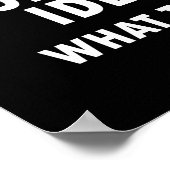 Das ist eine schreckliche Idee Funny Poster Blase (Ecke)