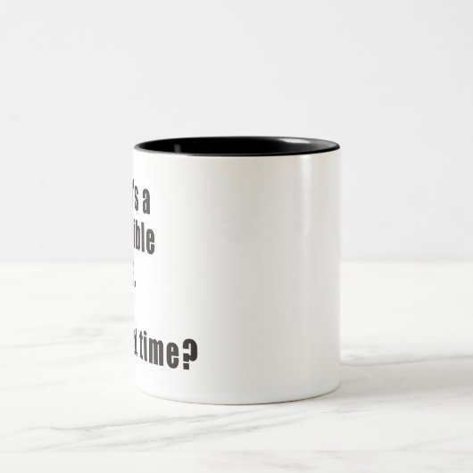 Das ist eine schreckliche Idee Zweifarbige Tasse (Mittel)
