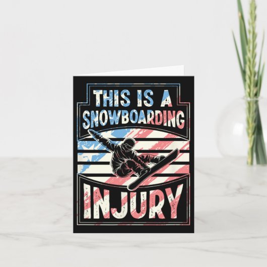 Das ist eine Snowboardenverletzung Karte (Vorderseite)
