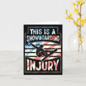 Das ist eine Snowboardenverletzung Karte (Gelbe Blume)