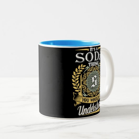 Das ist eine Soda, die man nicht verstehen konnte Zweifarbige Tasse (VorderseiteRechts)