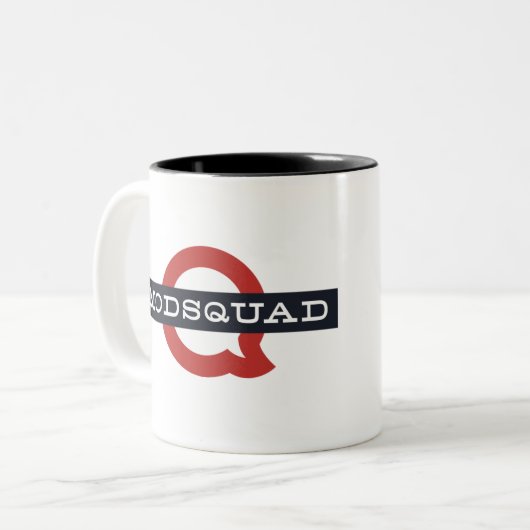 Das ist eine Tasse! Zweifarbige Tasse (Vorderseite Links)