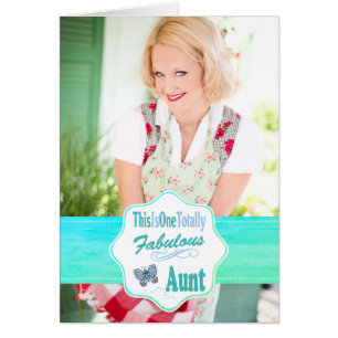 Das ist eine total fabelhafte Tante mit blauem Sch